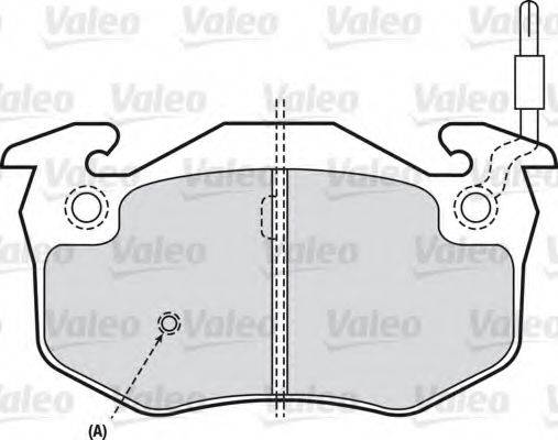 VALEO 540308 Комплект тормозных колодок, дисковый тормоз