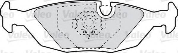 VALEO 598103 Комплект тормозных колодок, дисковый тормоз