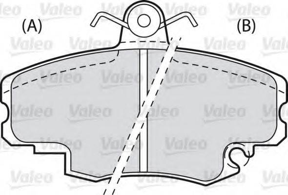 VALEO 598002 Комплект тормозных колодок, дисковый тормоз