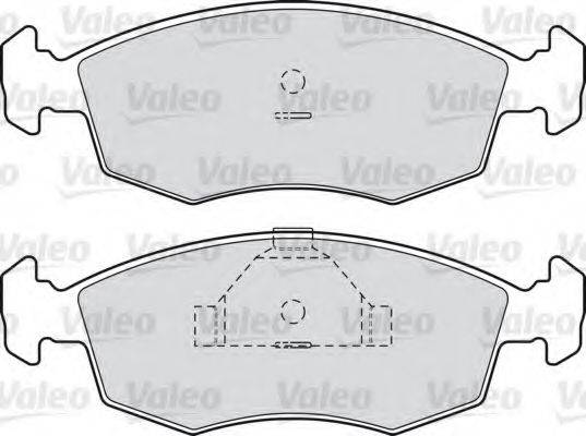 VALEO 598335 Комплект тормозных колодок, дисковый тормоз