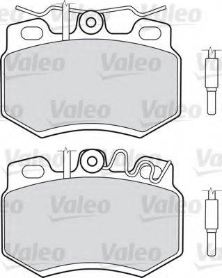 VALEO 598176 Комплект тормозных колодок, дисковый тормоз