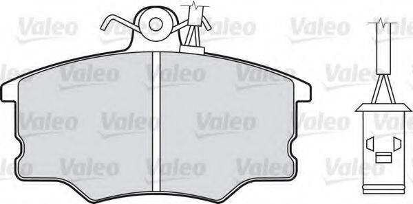 VALEO 598003 Комплект тормозных колодок, дисковый тормоз