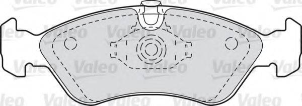 VALEO 598184 Комплект тормозных колодок, дисковый тормоз