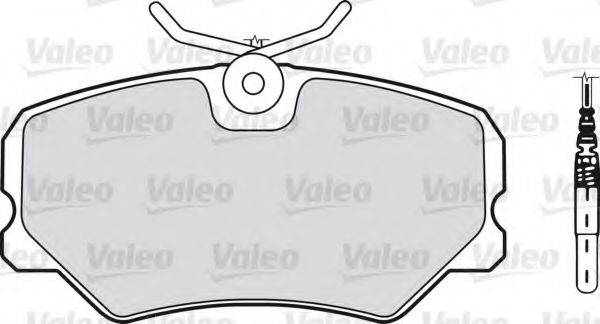 VALEO 598179 Комплект тормозных колодок, дисковый тормоз