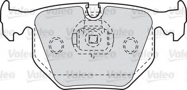 VALEO 598580 Комплект тормозных колодок, дисковый тормоз