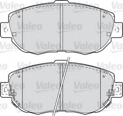 VALEO 601023 Комплект тормозных колодок, дисковый тормоз