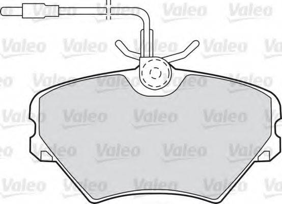 VALEO 598599 Комплект тормозных колодок, дисковый тормоз