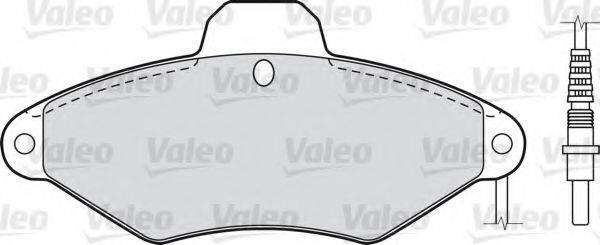 VALEO 598031 Комплект тормозных колодок, дисковый тормоз