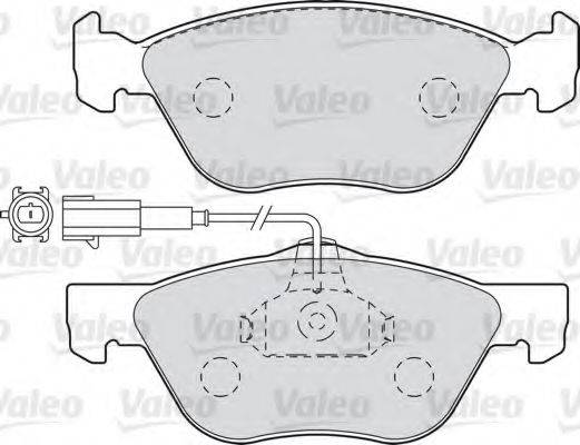 VALEO 598990 Комплект тормозных колодок, дисковый тормоз