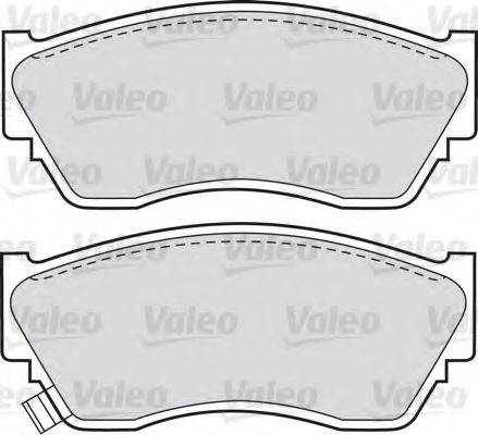 VALEO 598628 Комплект тормозных колодок, дисковый тормоз