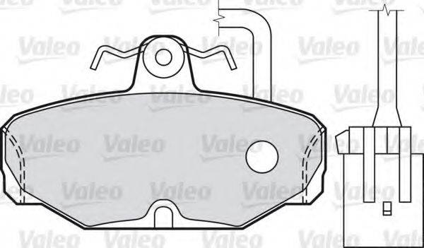 VALEO 598312 Комплект тормозных колодок, дисковый тормоз