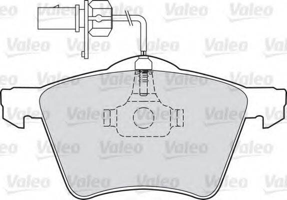 VALEO 598858 Комплект тормозных колодок, дисковый тормоз