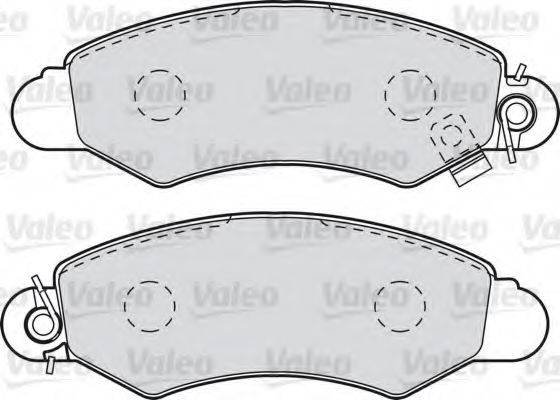 VALEO 598991 Комплект тормозных колодок, дисковый тормоз