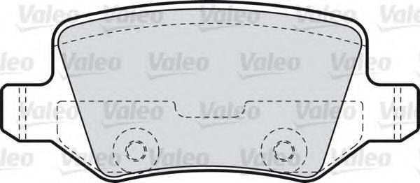 VALEO 598583 Комплект тормозных колодок, дисковый тормоз