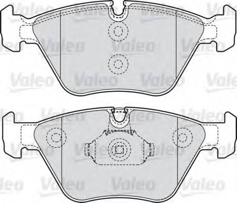 VALEO 598811 Комплект тормозных колодок, дисковый тормоз