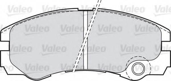 VALEO 598661 Комплект тормозных колодок, дисковый тормоз