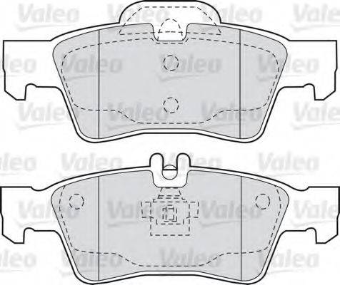 VALEO 598637 Комплект тормозных колодок, дисковый тормоз