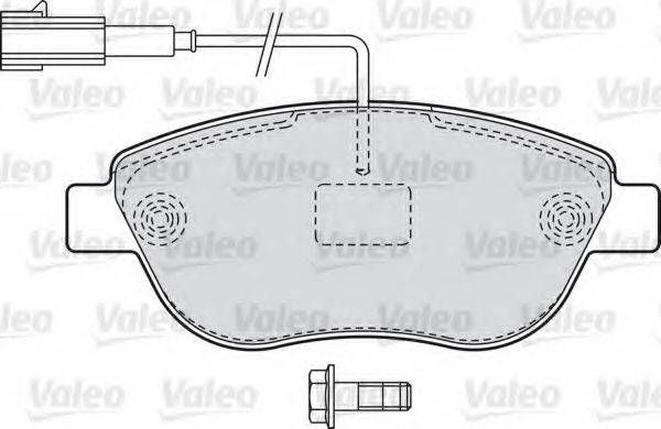 VALEO 598721 Комплект тормозных колодок, дисковый тормоз