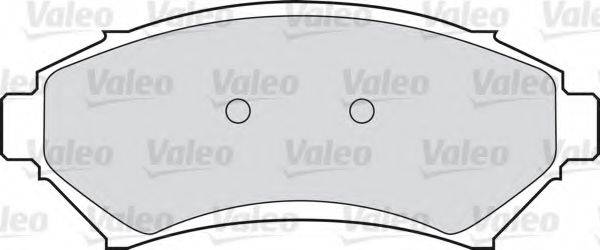 VALEO 598458 Комплект тормозных колодок, дисковый тормоз