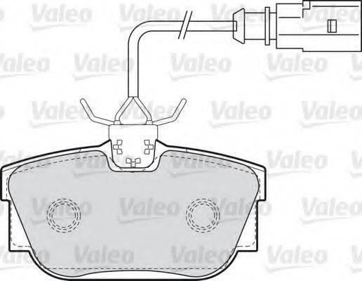 VALEO 598650 Комплект тормозных колодок, дисковый тормоз