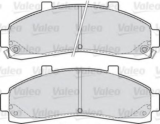 VALEO 598906 Комплект тормозных колодок, дисковый тормоз