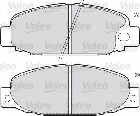 VALEO 598590 Комплект тормозных колодок, дисковый тормоз