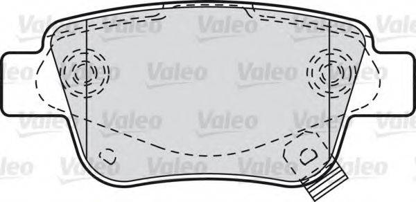 VALEO 598812 Комплект тормозных колодок, дисковый тормоз