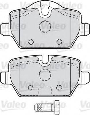 VALEO 598701 Комплект тормозных колодок, дисковый тормоз