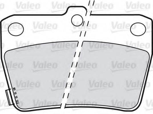 VALEO 598673 Комплект тормозных колодок, дисковый тормоз