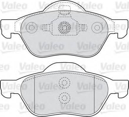 VALEO 598471 Комплект тормозных колодок, дисковый тормоз