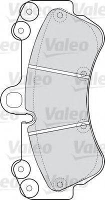 VALEO 598655 Комплект тормозных колодок, дисковый тормоз