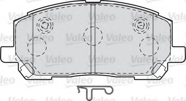 VALEO 598944 Комплект тормозных колодок, дисковый тормоз
