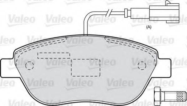 VALEO 598839 Комплект тормозных колодок, дисковый тормоз