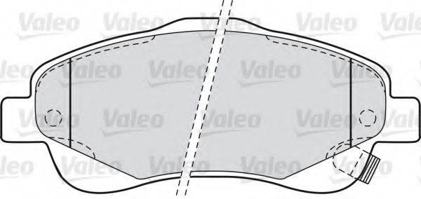 VALEO 598665 Комплект тормозных колодок, дисковый тормоз