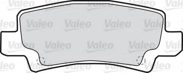 VALEO 598680 Комплект тормозных колодок, дисковый тормоз
