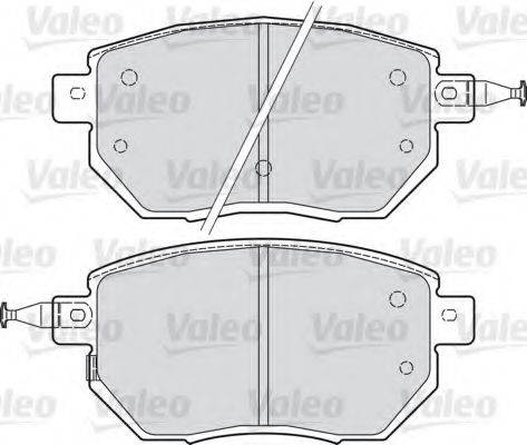 VALEO 598918 Комплект тормозных колодок, дисковый тормоз