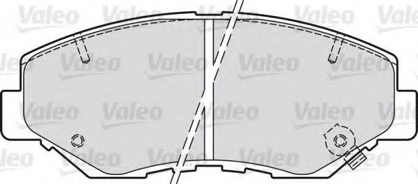 VALEO 598757 Комплект тормозных колодок, дисковый тормоз