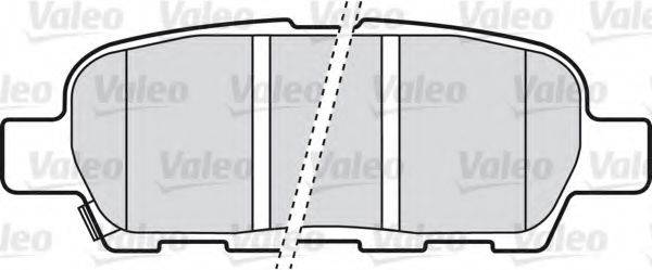 VALEO 598672 Комплект тормозных колодок, дисковый тормоз