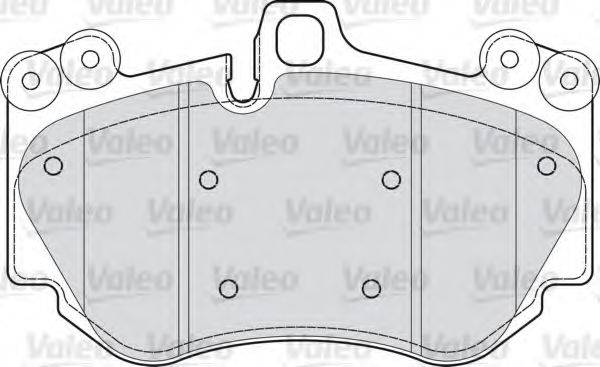 VALEO 598709 Комплект тормозных колодок, дисковый тормоз