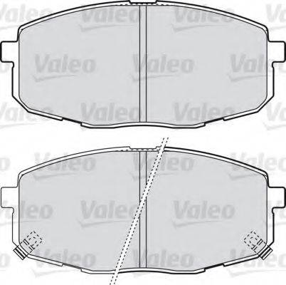 VALEO 598842 Комплект тормозных колодок, дисковый тормоз