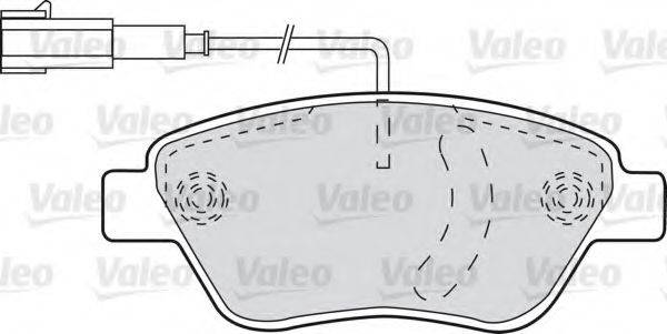 VALEO 598825 Комплект тормозных колодок, дисковый тормоз