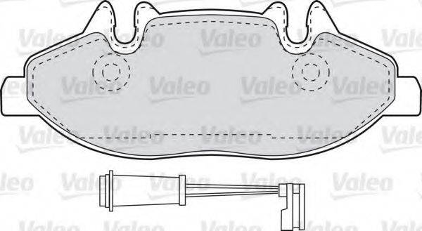 VALEO 598764 Комплект тормозных колодок, дисковый тормоз