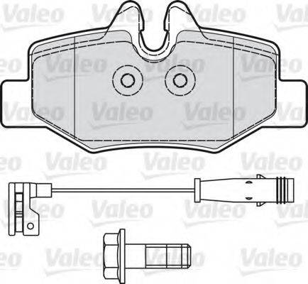 VALEO 598765 Комплект тормозных колодок, дисковый тормоз