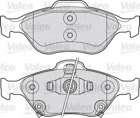 VALEO 601026 Комплект тормозных колодок, дисковый тормоз