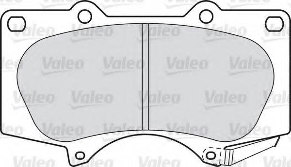 VALEO 598857 Комплект тормозных колодок, дисковый тормоз