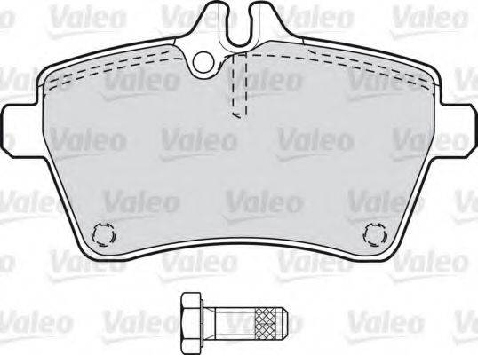 VALEO 598704 Комплект тормозных колодок, дисковый тормоз