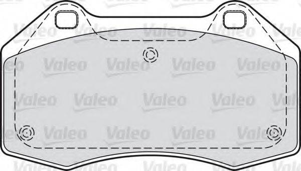 VALEO 598861 Комплект тормозных колодок, дисковый тормоз