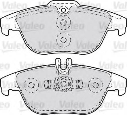 VALEO 601051 Комплект тормозных колодок, дисковый тормоз