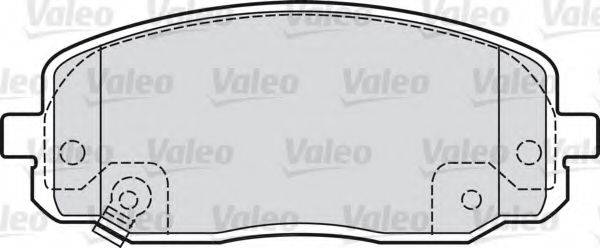 VALEO 598707 Комплект тормозных колодок, дисковый тормоз