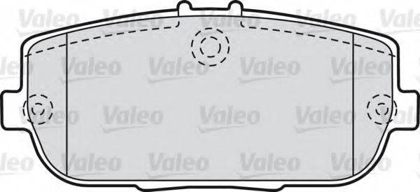 VALEO 598746 Комплект тормозных колодок, дисковый тормоз